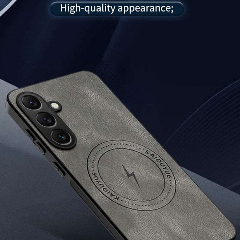 Deksel Samsung Galaxy S26 Magnetisk Med Skinneffekt Beskyttelse Deksel