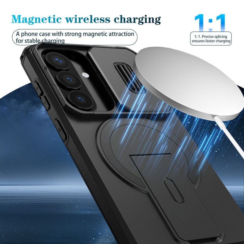 Deksel Samsung Galaxy S26 Skyvbart Magnetisk Støtte Og Kameradeksel