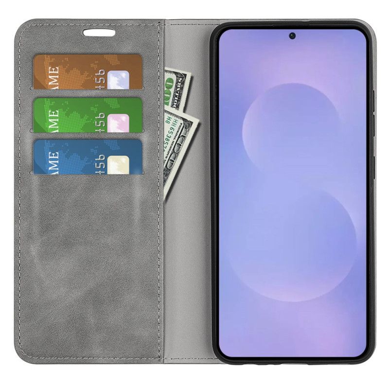 Folio Deksel Lær Samsung Galaxy S26 Mobildeksel Lærstil