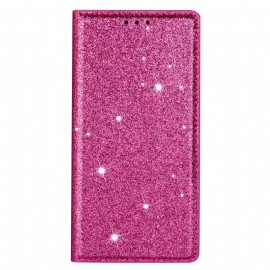 Folio Deksel Lær Samsung Galaxy S26 Mobildeksel Paljetter