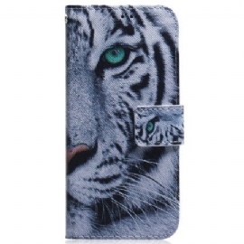 Folio Deksel Samsung Galaxy S26 Hvit Tiger