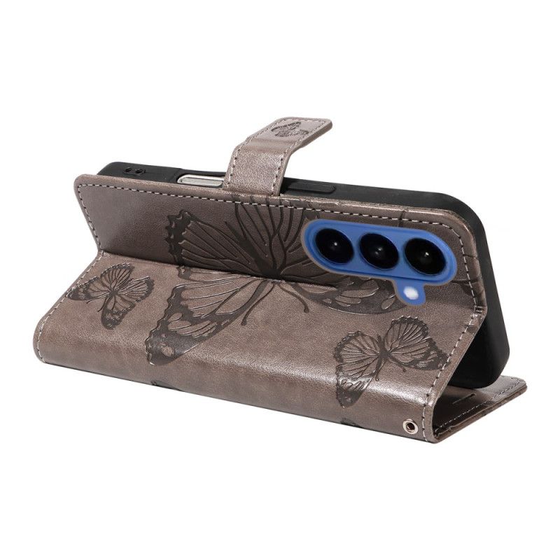 Folio Deksel Samsung Galaxy S26 Kjempestore Sommerfugler