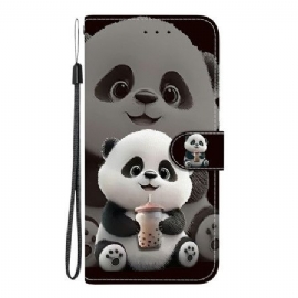 Folio Deksel Samsung Galaxy S26 Lille Panda Beskyttelse Deksel