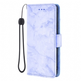 Folio Deksel Samsung Galaxy S26 Marmormønster Og Dobbel Lås Beskyttelse Deksel