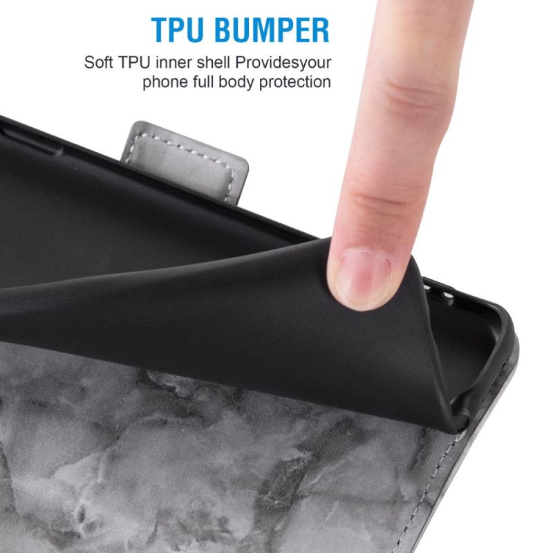 Folio Deksel Samsung Galaxy S26 Marmormønster Og Dobbel Lås Beskyttelse Deksel
