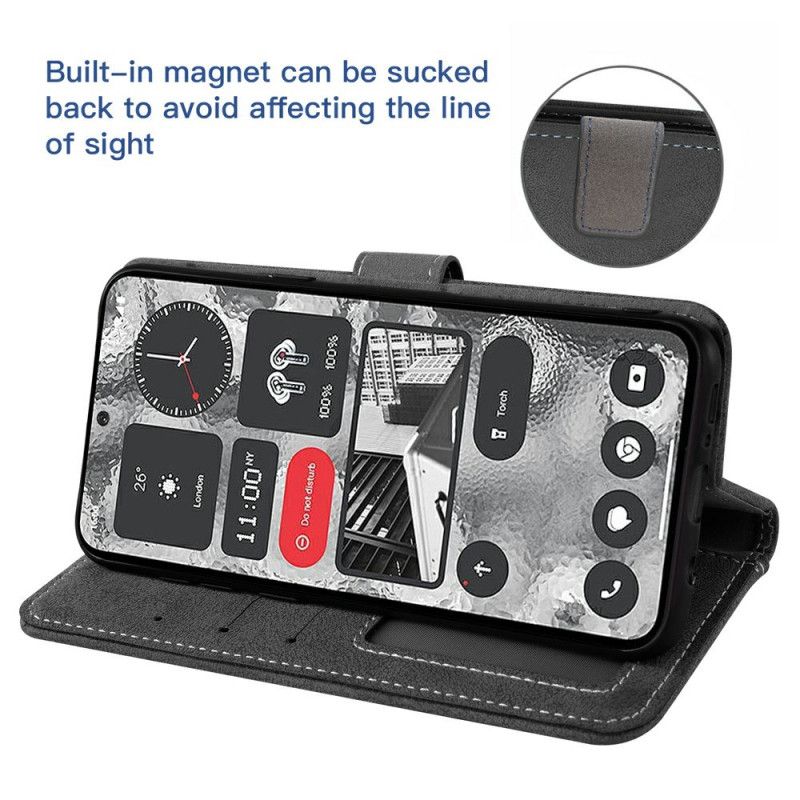 Folio Deksel Samsung Galaxy S26 Retro Lommebok Med Roterende Kortholder