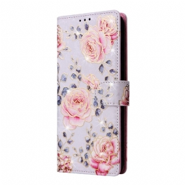 Folio Deksel Samsung Galaxy S26 Rfid-blokkerende Blomstermønster