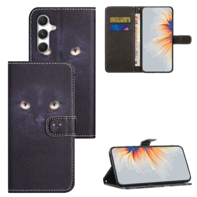 Folio Deksel Samsung Galaxy S26 Svart Katt Beskyttelse Deksel