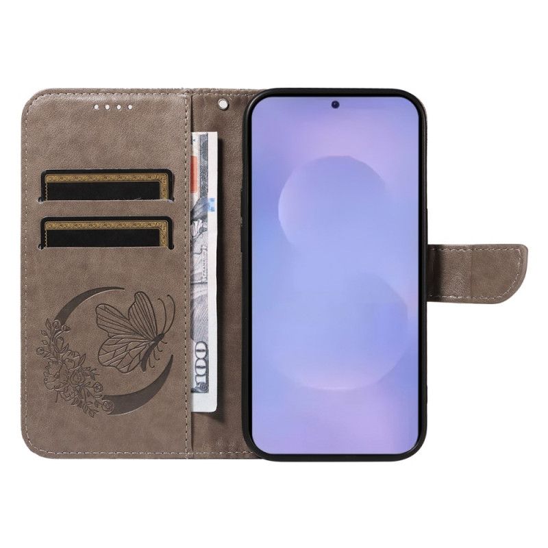 Folio Deksel Til Samsung Galaxy S26 Grafisk Sommerfugl