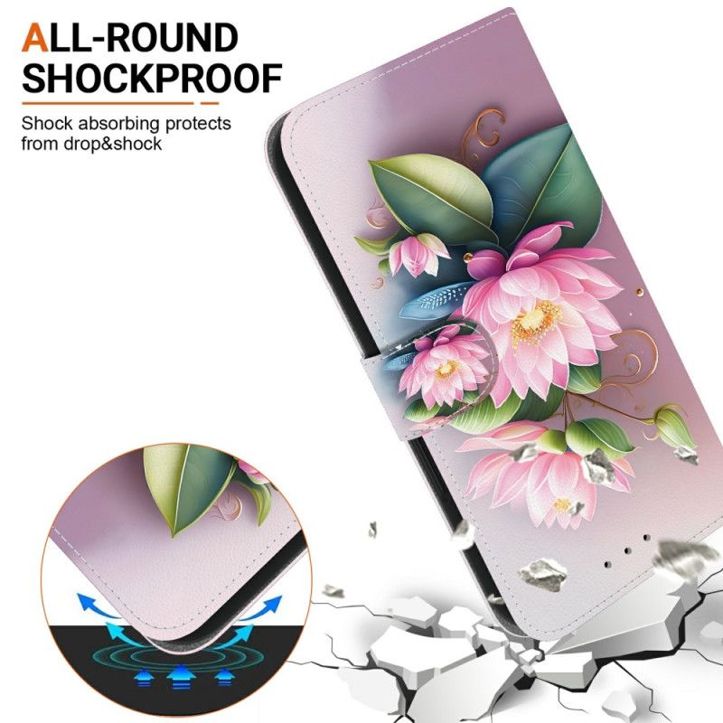 Lærdeksel Folio Deksel Samsung Galaxy S26 Mobildeksel Lotus