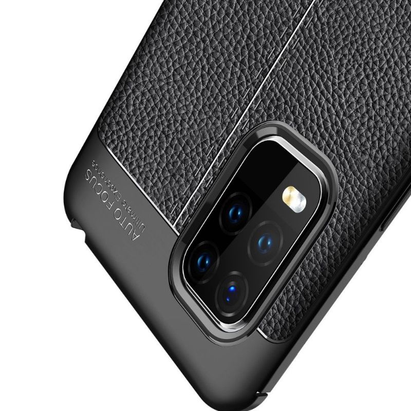 Deksel Til Xiaomi Mi 10 Lite Faux Leather Finishing Gel
