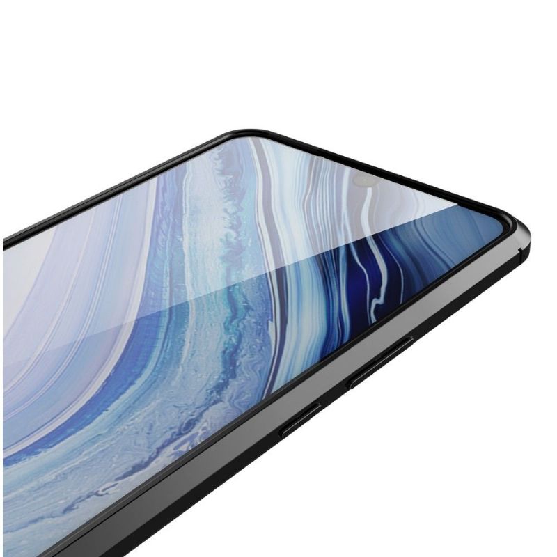 Deksel Til Xiaomi Mi 10 Lite Faux Leather Finishing Gel