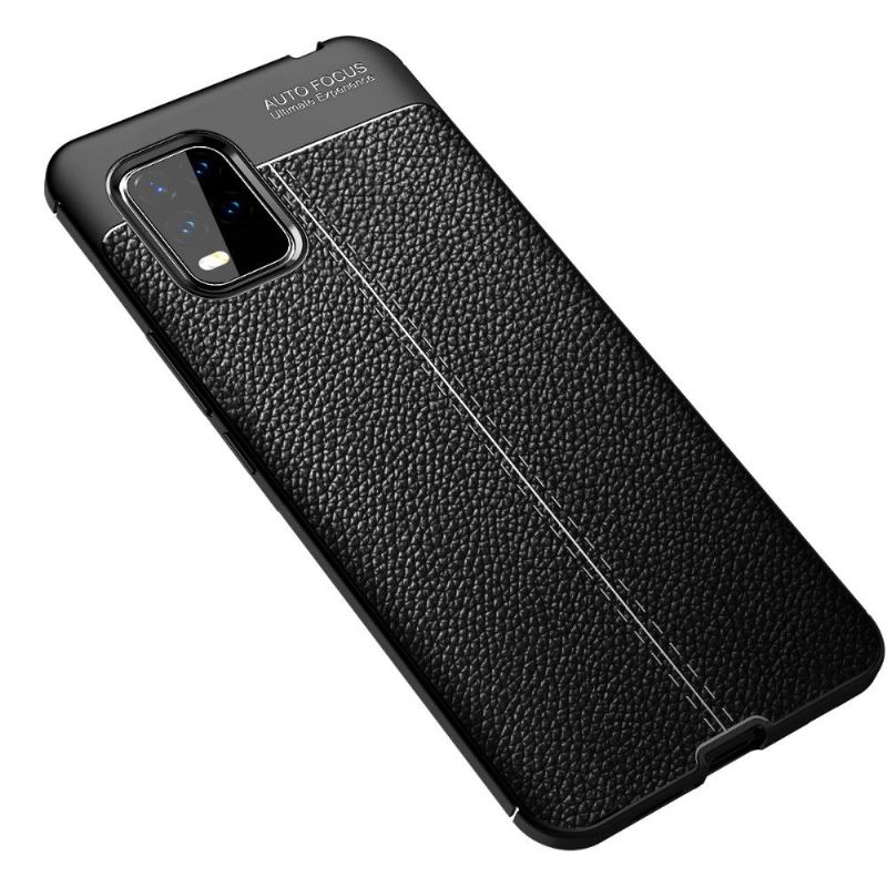 Deksel Til Xiaomi Mi 10 Lite Faux Leather Finishing Gel