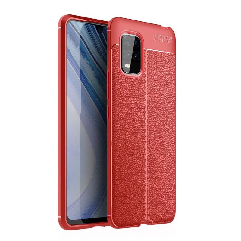 Deksel Til Xiaomi Mi 10 Lite Faux Leather Finishing Gel