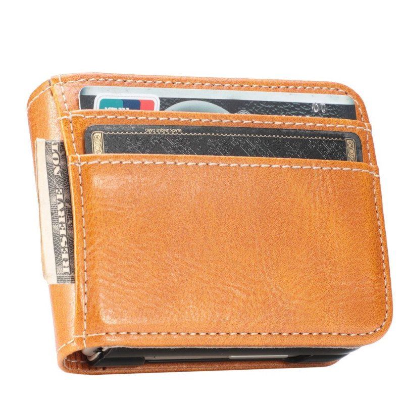 Deksel Til Samsung Galaxy Z Flip 4 Folio Deksel Style Skinnkortholder