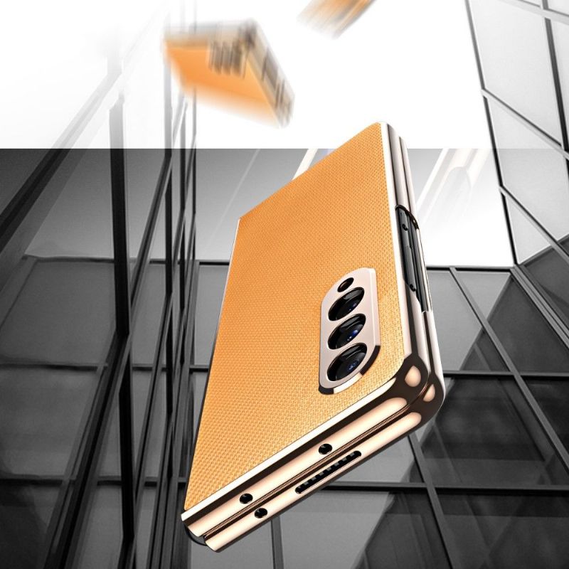 Deksel Til Samsung Galaxy Z Fold 3 5G Karbon + Beskyttelsesfilm