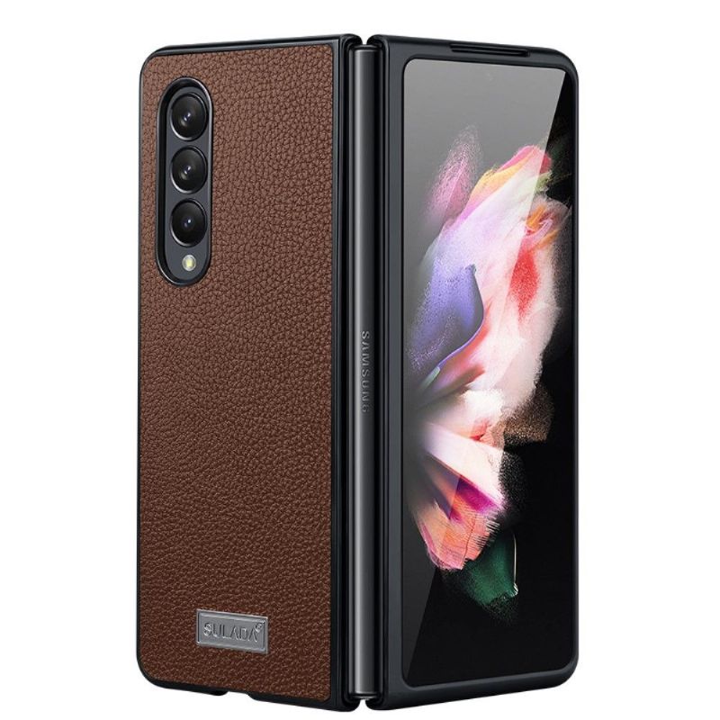 Deksel Til Samsung Galaxy Z Fold 3 5G Sulada Grained Kunstskinn