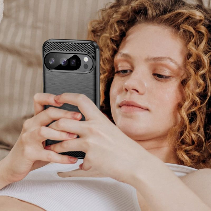 Deksel Google Pixel 10 / 10 Pro Børstet Karbonfiber