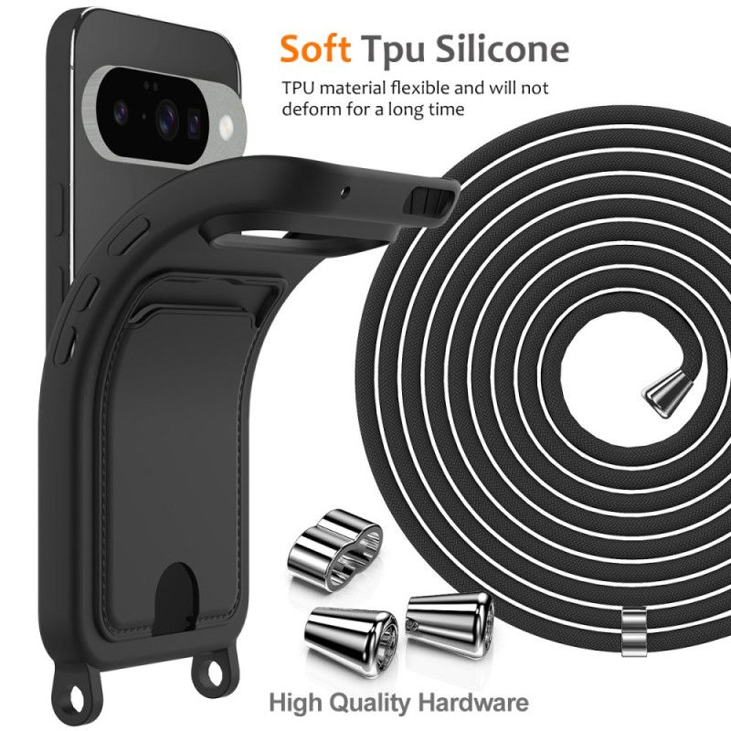 Deksel Google Pixel 10 / 10 Pro Silikon Kortholder Beskyttelse Deksel