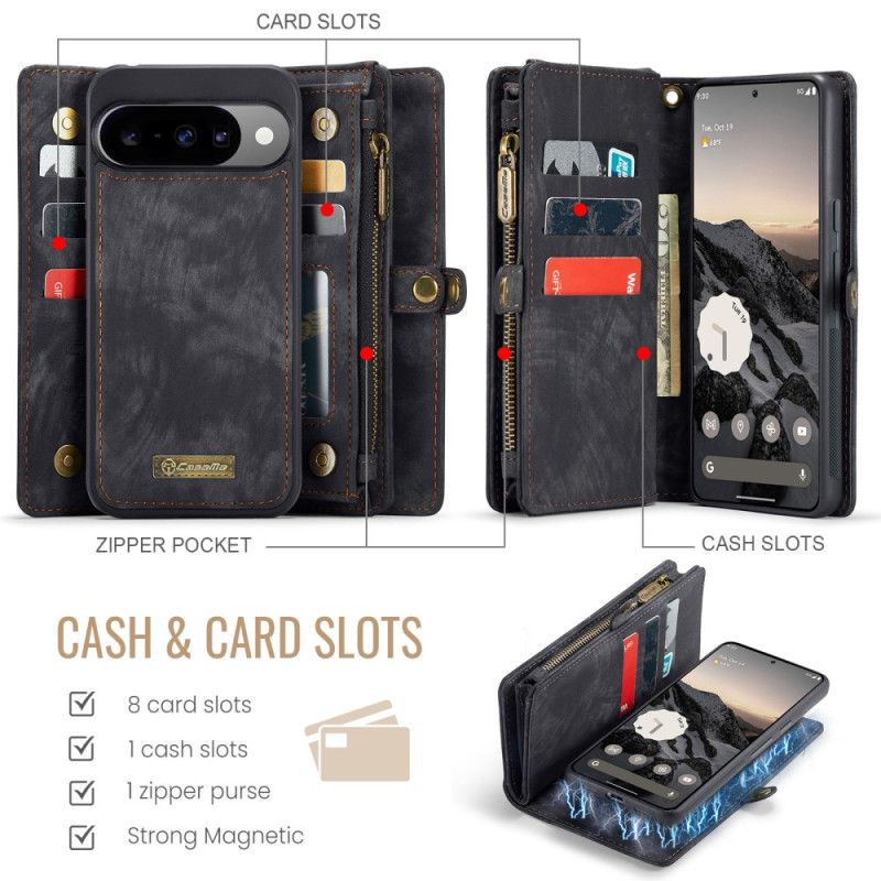 Folio Deksel Google Pixel 10 / 10 Pro Avtakbart Etui Og Håndleddsstropp