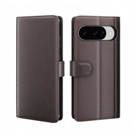 Folio Deksel Google Pixel 10 / 10 Pro Ekte Skinn