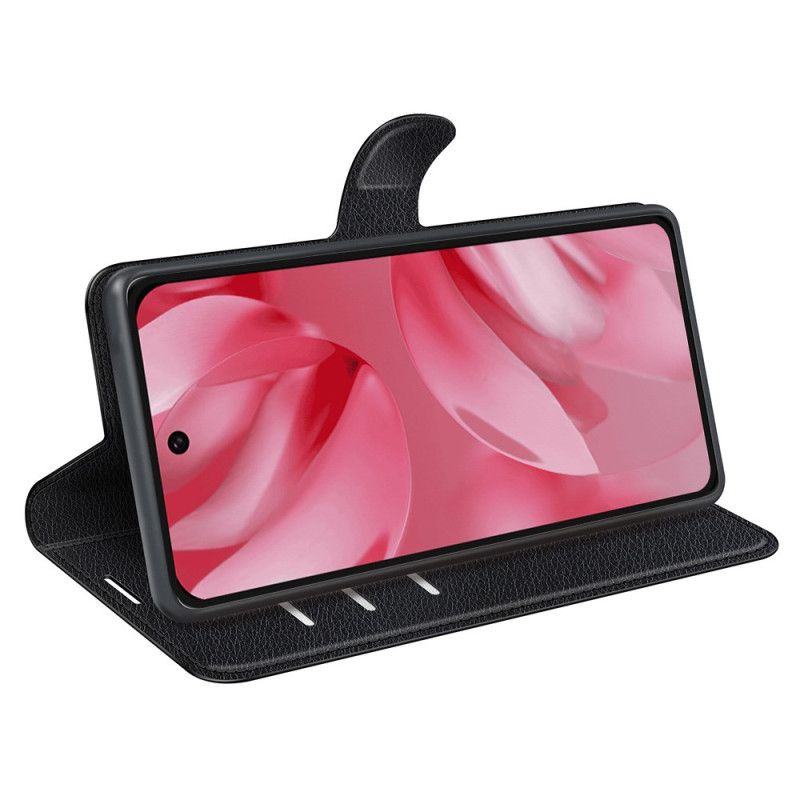 Folio Deksel Google Pixel 10 / 10 Pro Klassisk Litchi-imitasjonsskinn