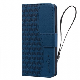 Folio Deksel Google Pixel 10 / 10 Pro Smil Og Diamantmønster