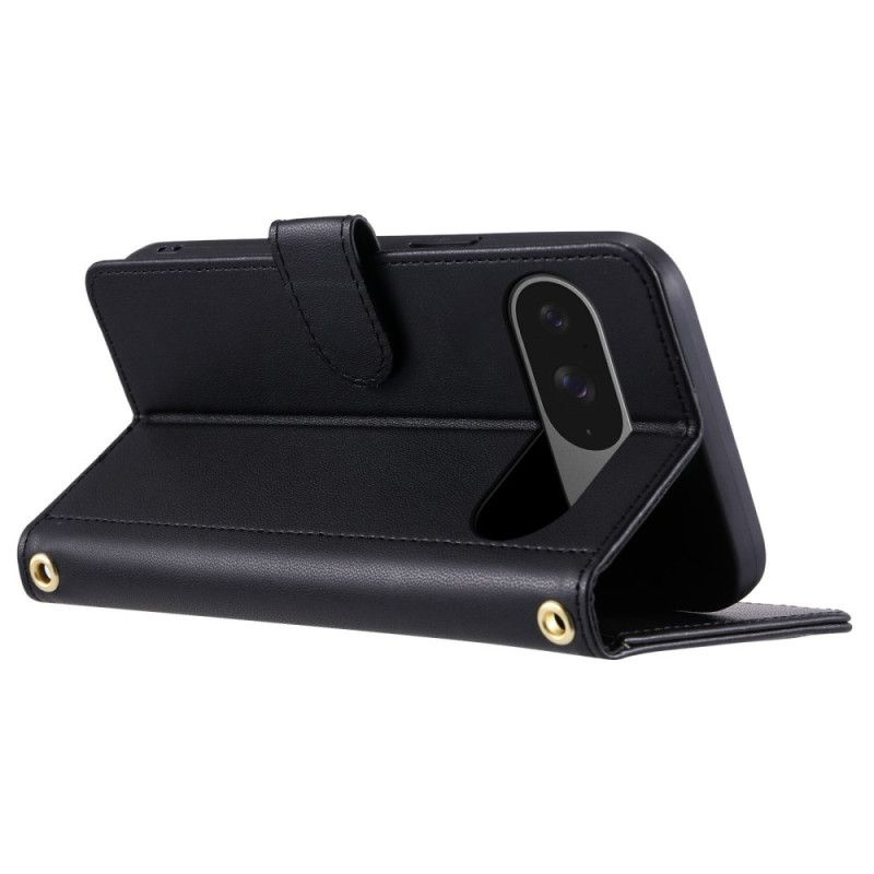 Folio Deksel Til Google Pixel 10 / 10 Pro Vattert Med Stropper