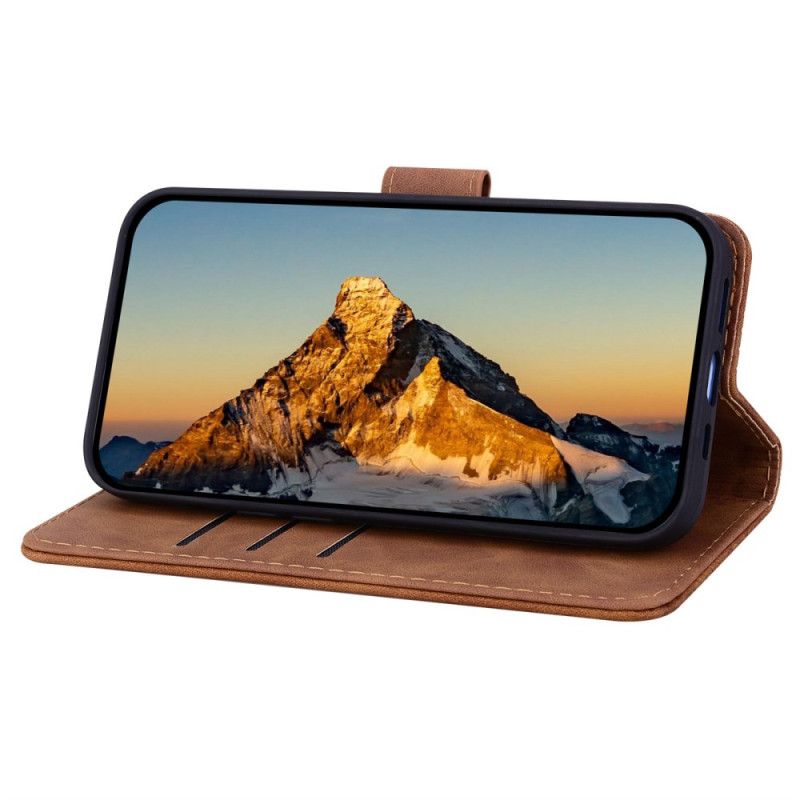 Lærdeksel Folio Deksel Google Pixel 10 / 10 Pro Mobildeksel Blomstertrykk