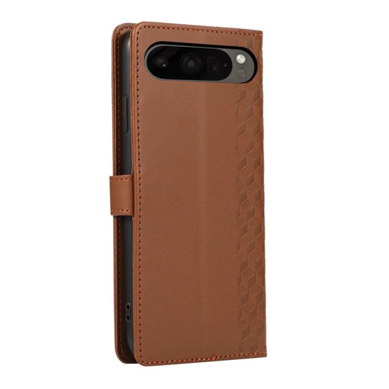 Lærdeksel Folio Deksel Google Pixel 10 / 10 Pro Mobildeksel Diamanter 3d