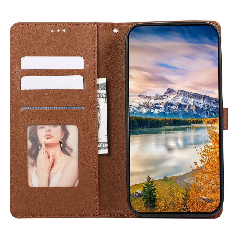 Lærdeksel Folio Deksel Google Pixel 10 / 10 Pro Mobildeksel Diamanter 3d