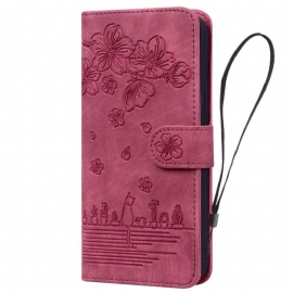 Lærdeksel Folio Deksel Google Pixel 10 / 10 Pro Mobildeksel Kattemotiv