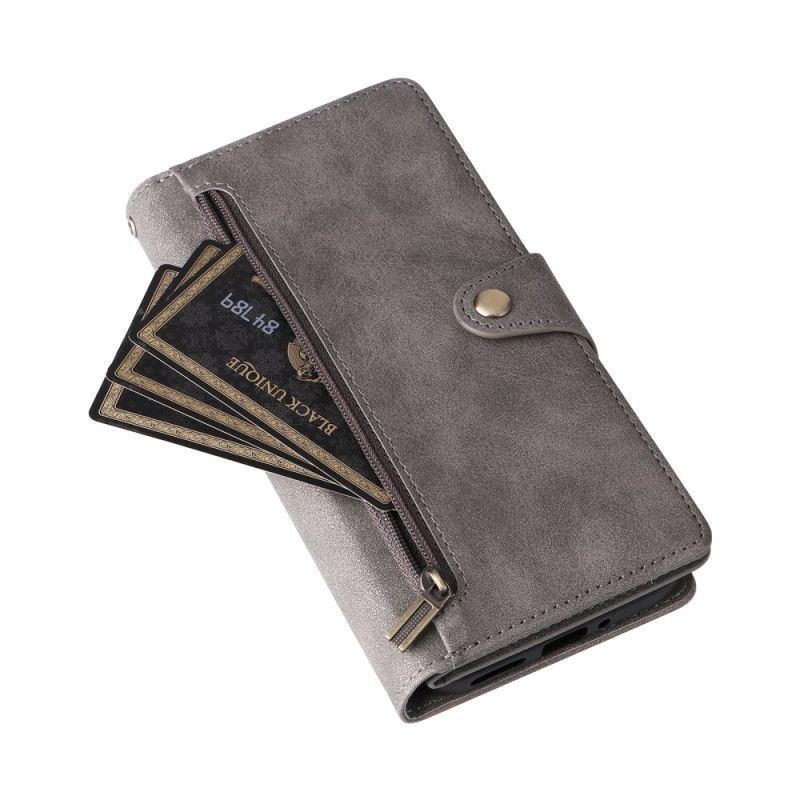 Lærdeksel Folio Deksel Google Pixel 10 / 10 Pro Mobildeksel Lommebok Med Semsket Skinneffekt