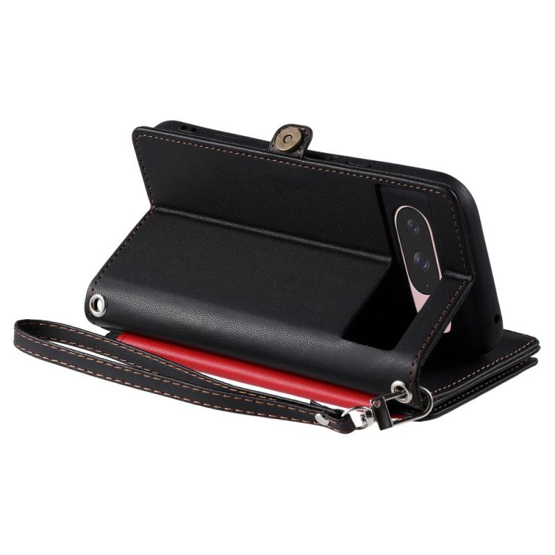 Lærdeksel Folio Deksel Google Pixel 10 / 10 Pro Premium Lommebok