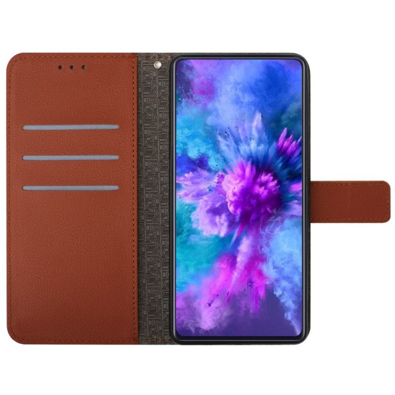 Folio Deksel Til Xiaomi Redmi Note 13 4g Strappy Diamond-mønster