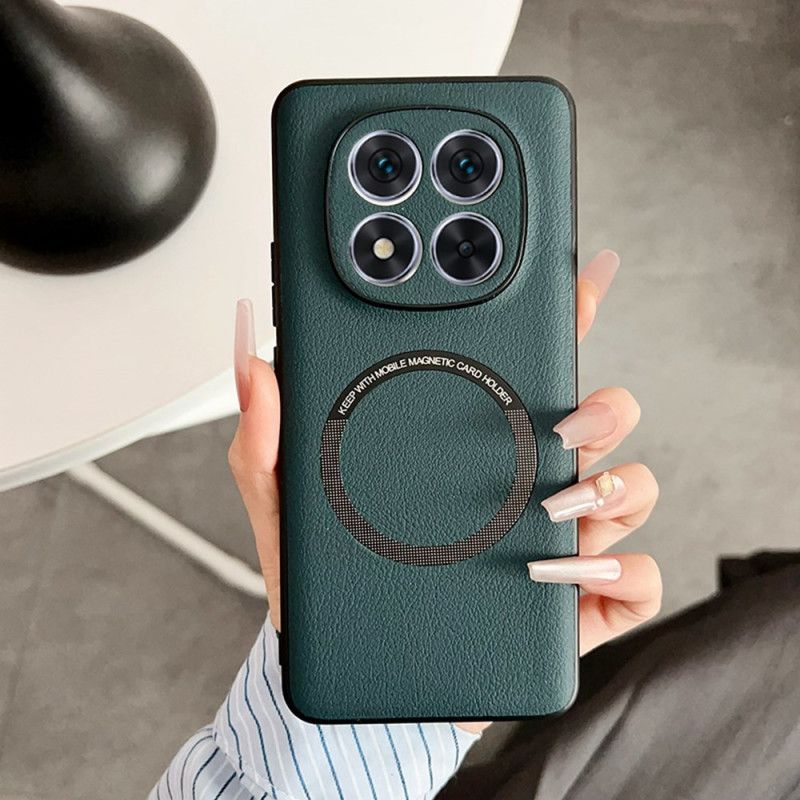 Deksel Til Xiaomi Redmi Note 14 Pro 5g Magsafe-kompatibelt Skinn-effekt