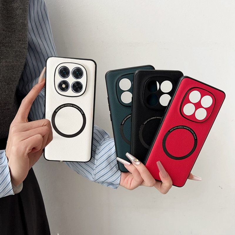 Deksel Til Xiaomi Redmi Note 14 Pro 5g Magsafe-kompatibelt Skinn-effekt