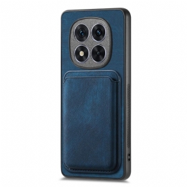 Deksel Xiaomi Redmi Note 14 Pro 5g Avtakbar Kortholder I Læreffekt Beskyttelse Deksel