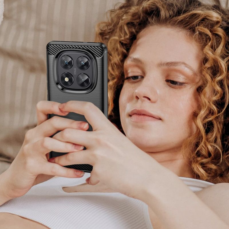 Deksel Xiaomi Redmi Note 14 Pro 5g Børstet Karbonfiber