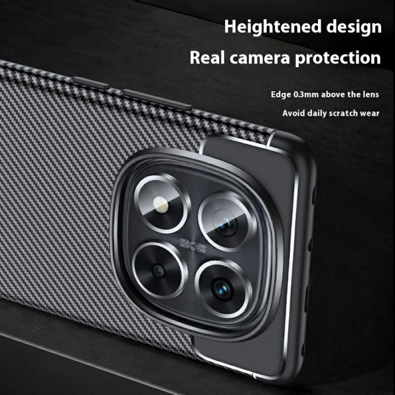 Deksel Xiaomi Redmi Note 14 Pro 5g Klassisk Karbonfiber