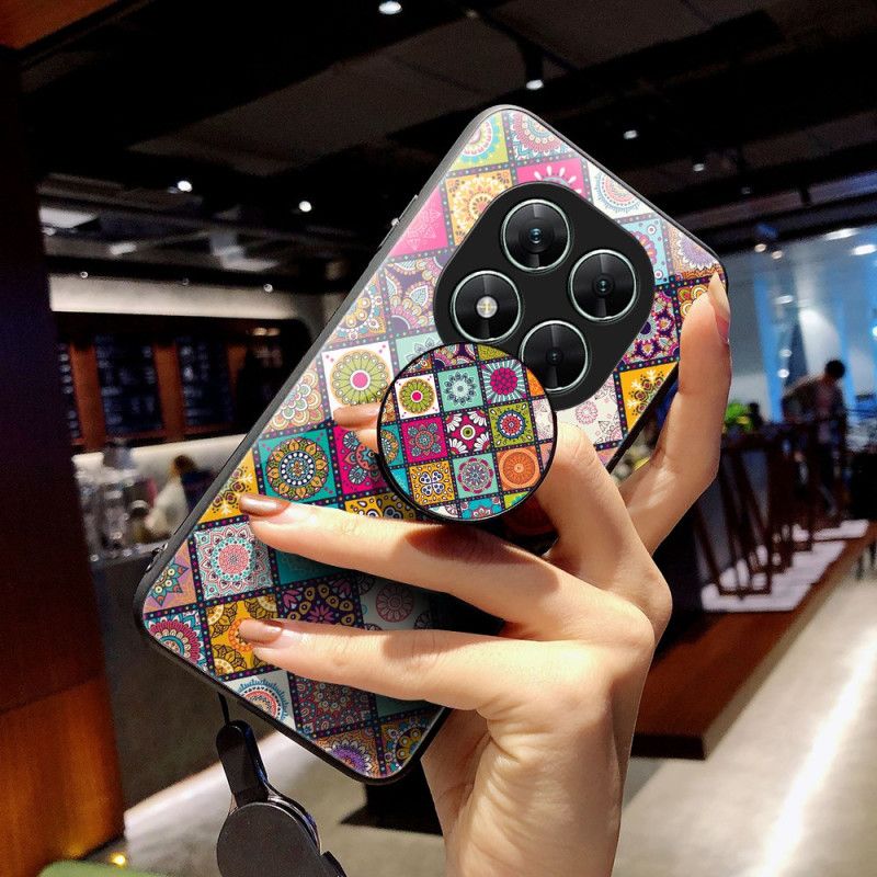 Deksel Xiaomi Redmi Note 14 Pro 5g Lappeteknikkstropp Og Ringholder Beskyttelse Deksel