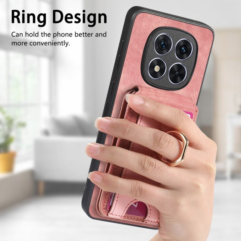 Deksel Xiaomi Redmi Note 14 Pro 5g Mobildeksel Magnetisk Kortholder Med Vertikal Klaff