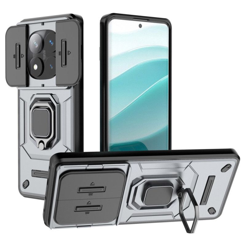Deksel Xiaomi Redmi Note 14 Pro 5g Slitesterk Ringholder Og Linsebeskytter