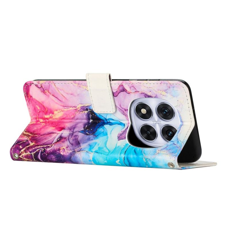 Folio Deksel Til Xiaomi Redmi Note 14 Pro 5g Marmor