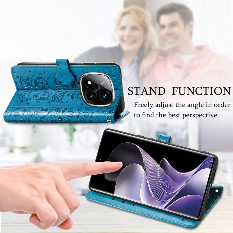 Folio Deksel Xiaomi Redmi Note 14 Pro 5g Animert Dyr