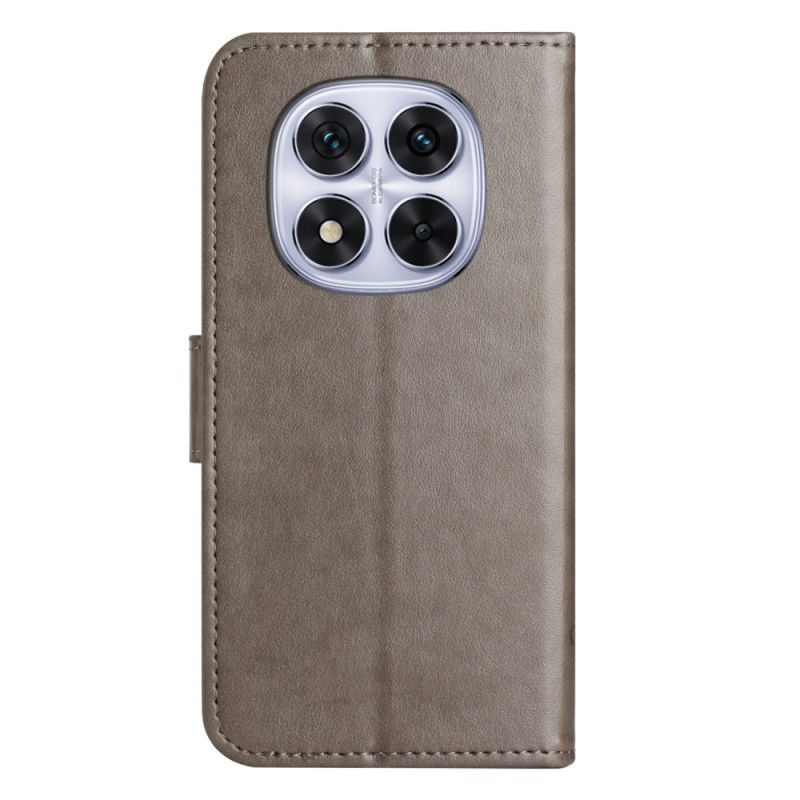 Folio Deksel Xiaomi Redmi Note 14 Pro 5g Blomstertrykk Beskyttelse Deksel