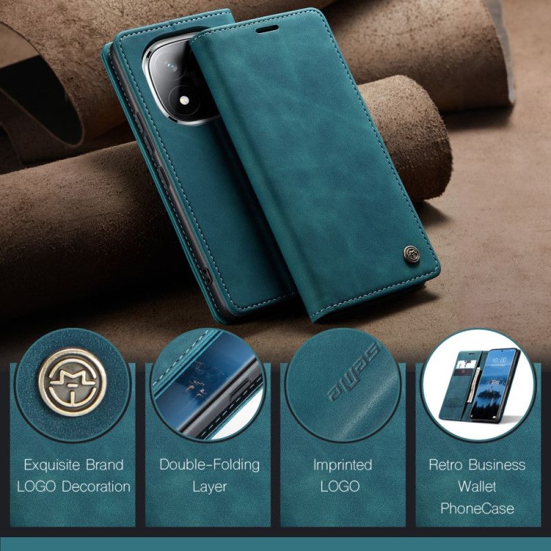 Folio Deksel Xiaomi Redmi Note 14 Pro 5g Caseme Semsket Skinneffekt