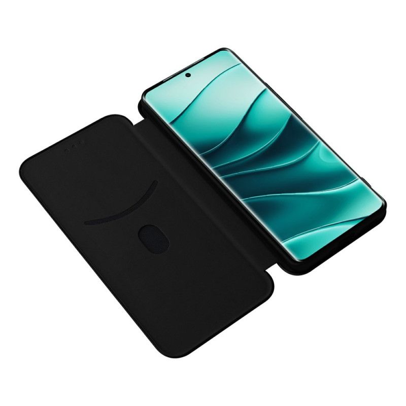 Folio Deksel Xiaomi Redmi Note 14 Pro 5g Karbonfiber Fiber Beskyttelse Deksel