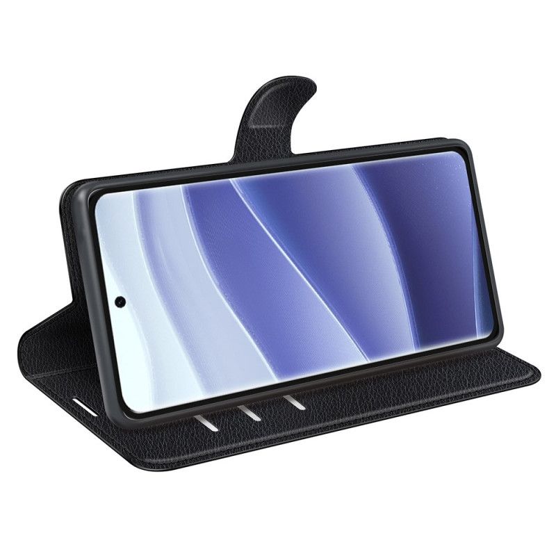 Folio Deksel Xiaomi Redmi Note 14 Pro 5g Klassisk Litchi-imitasjonslær