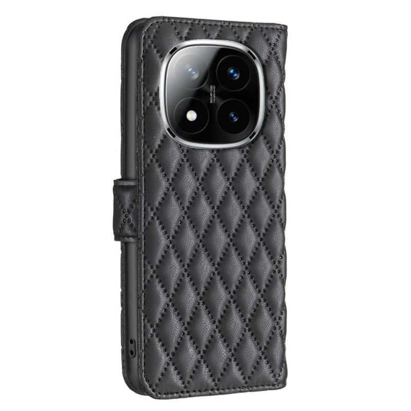 Folio Deksel Xiaomi Redmi Note 14 Pro 5g Klassisk Quiltet Beskyttelse Deksel